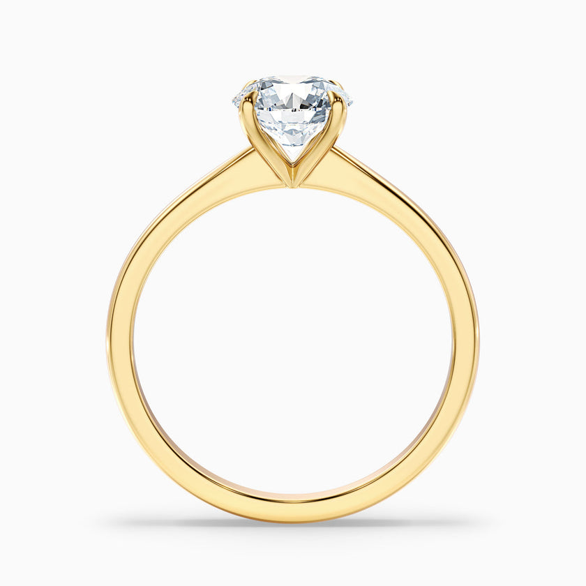 Secret Round Solitaire Lab Grown Diamond Ring