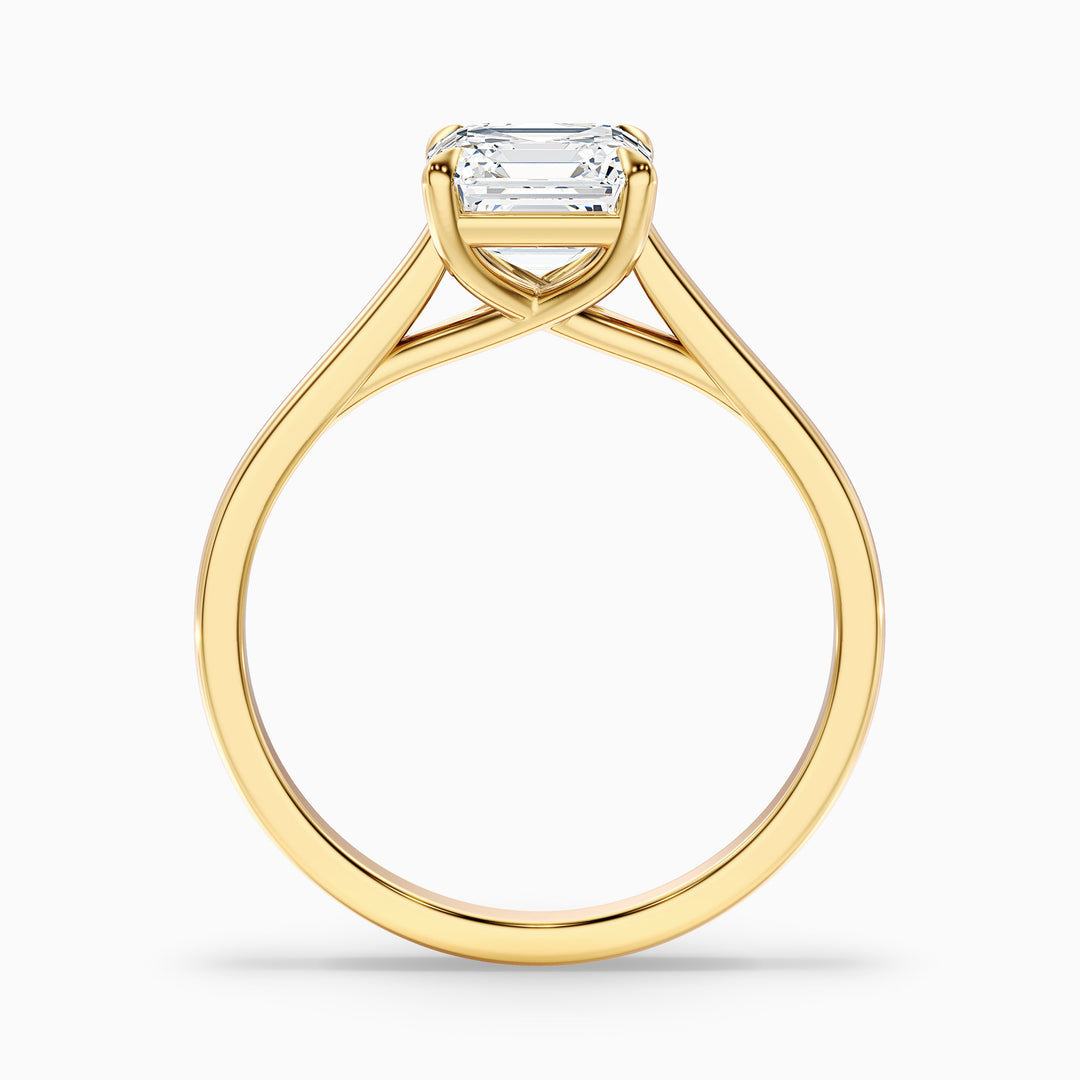 Jessica Asscher Cut Solitaire Lab Grown Diamond Ring
