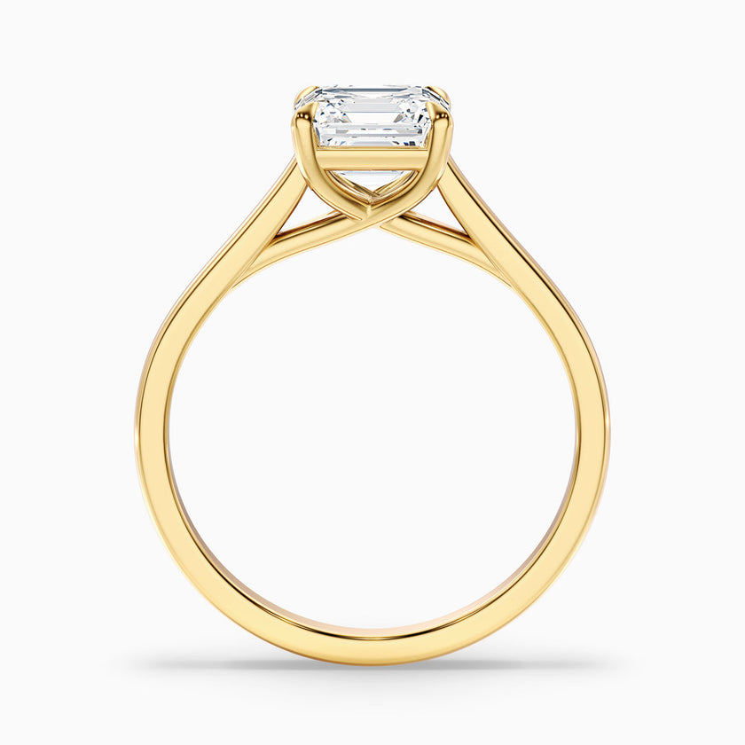 Jessica Asscher Cut Solitaire Lab Grown Diamond Ring