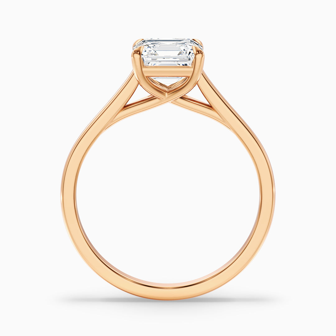 Jessica Asscher Cut Solitaire Lab Grown Diamond Ring
