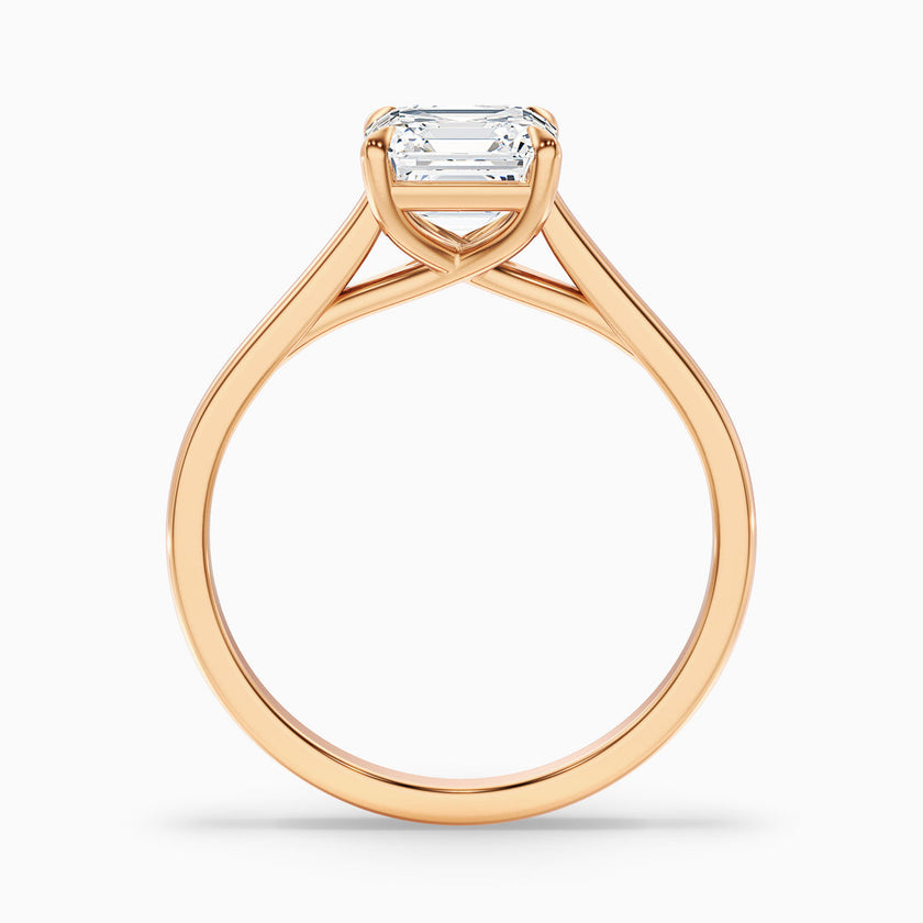 Jessica Asscher Cut Solitaire Lab Grown Diamond Ring