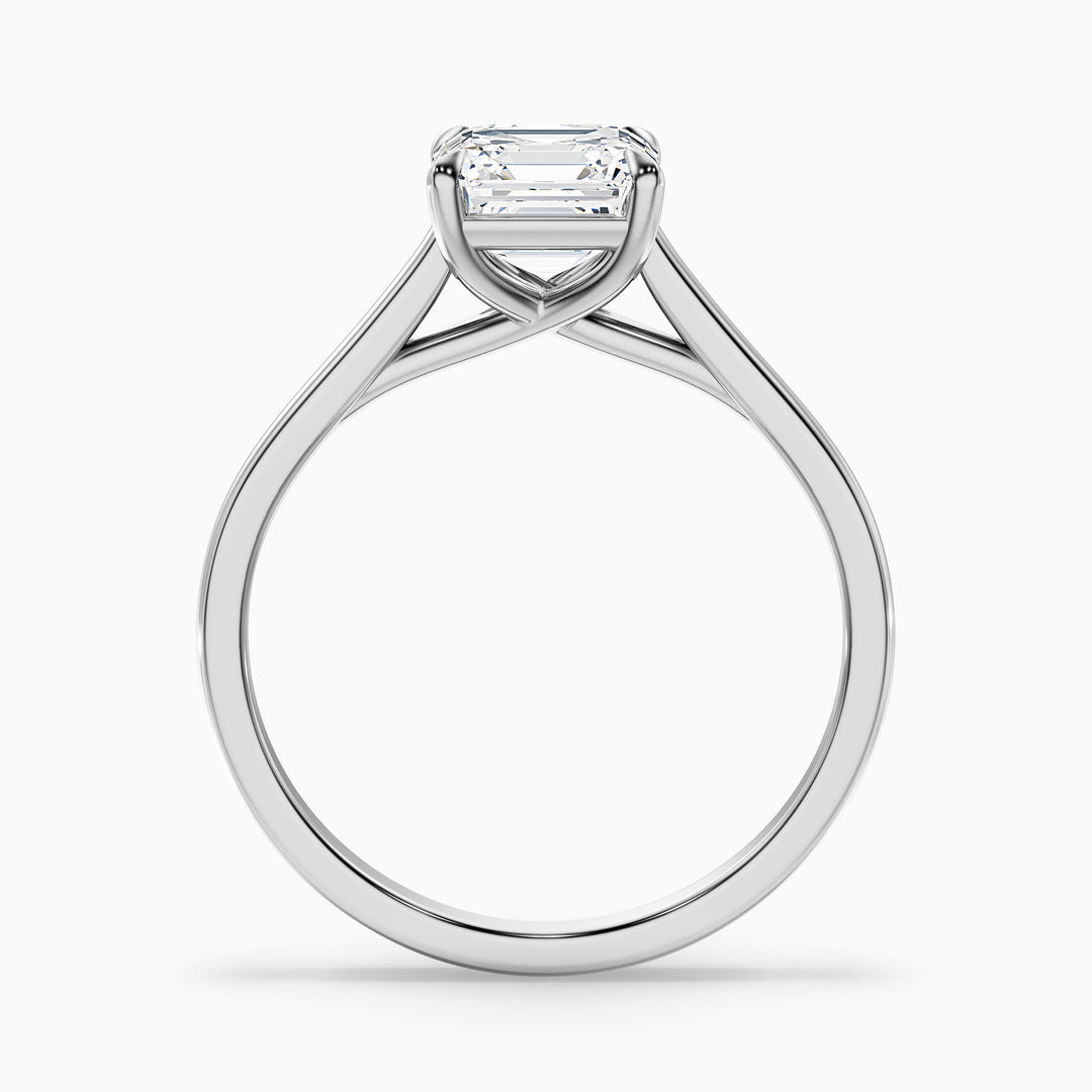 Jessica Asscher Cut Solitaire Lab Grown Diamond Ring