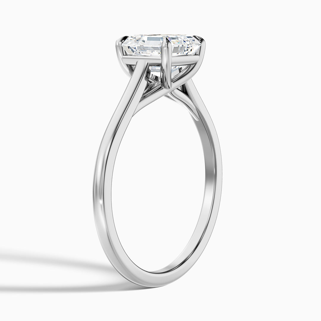 Jessica Asscher Cut Solitaire Lab Grown Diamond Ring