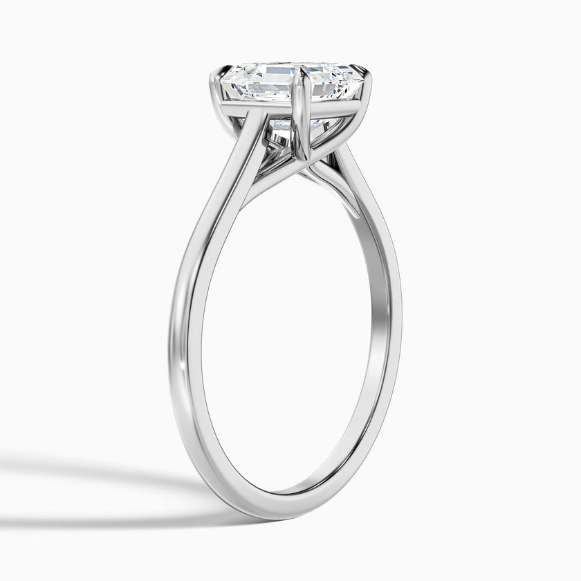 Jessica Asscher Cut Solitaire Lab Grown Diamond Ring