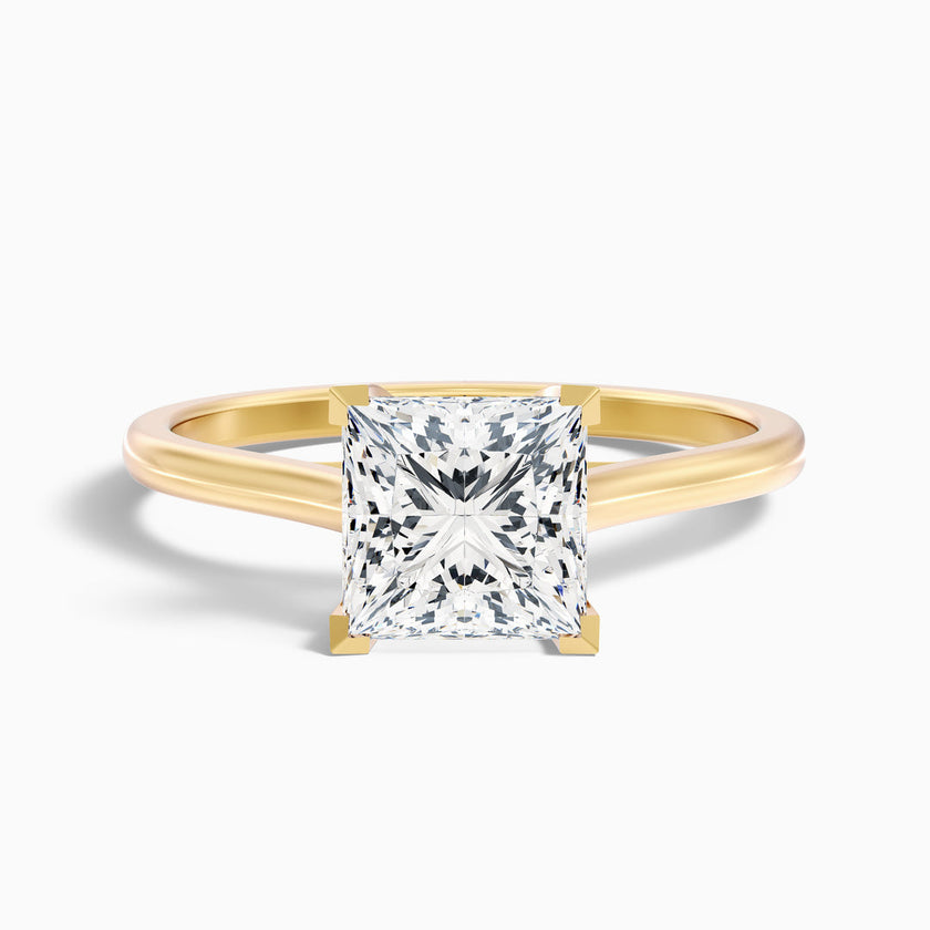 Avery Princess Cut Solitaire Lab Grown Diamond Ring