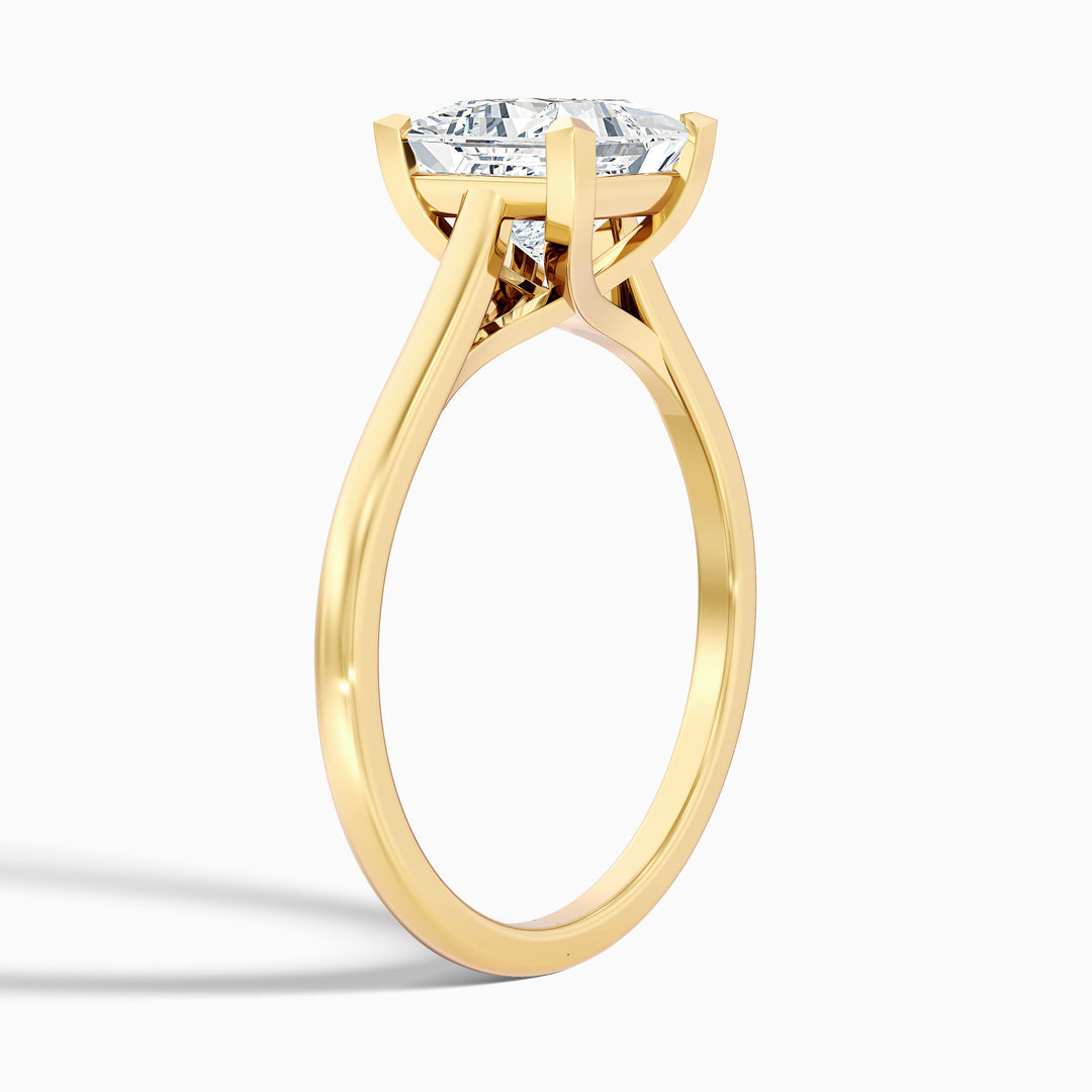 Avery Princess Cut Solitaire Lab Grown Diamond Ring