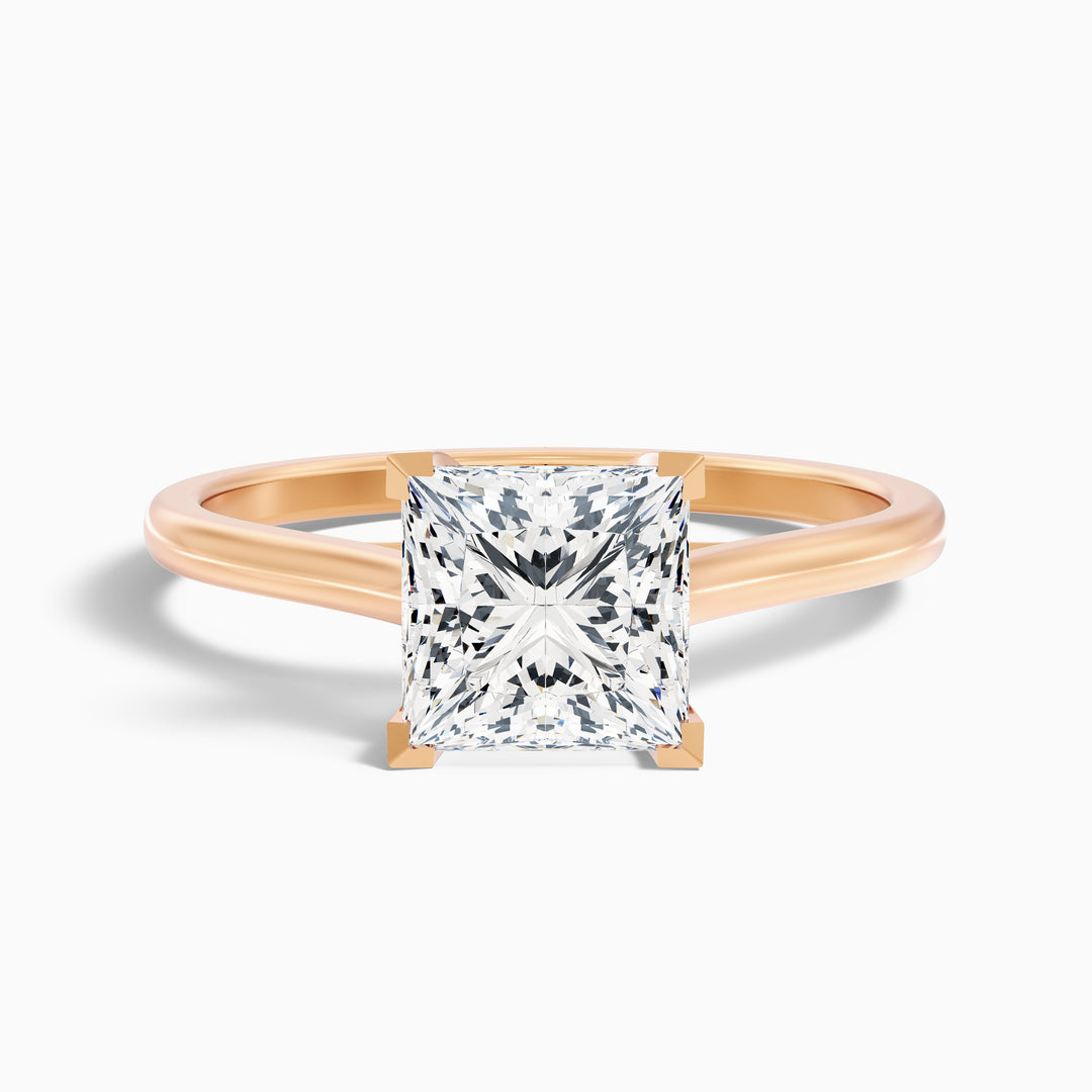 Avery Princess Cut Solitaire Lab Grown Diamond Ring