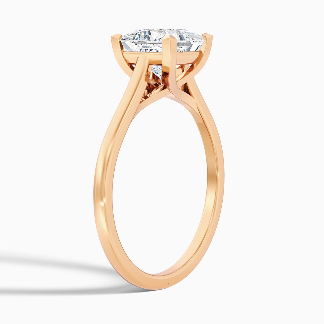 Avery Princess Cut Solitaire Lab Grown Diamond Ring
