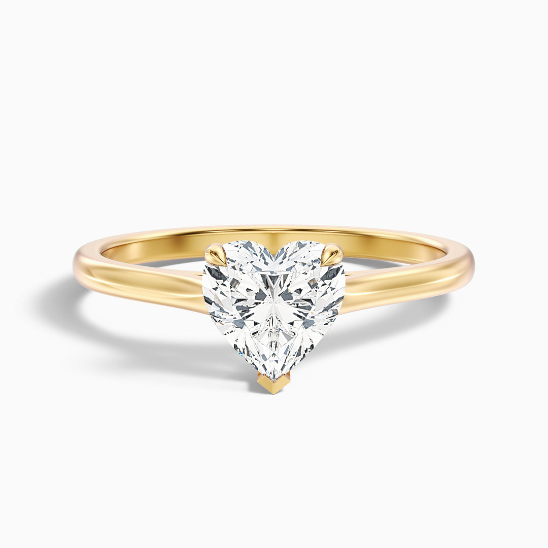 Sadie Heart Shaped Solitaire Lab Grown Diamond Ring