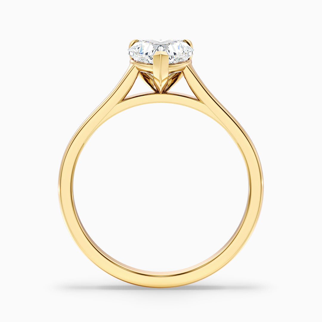 Sadie Heart Shaped Solitaire Lab Grown Diamond Ring