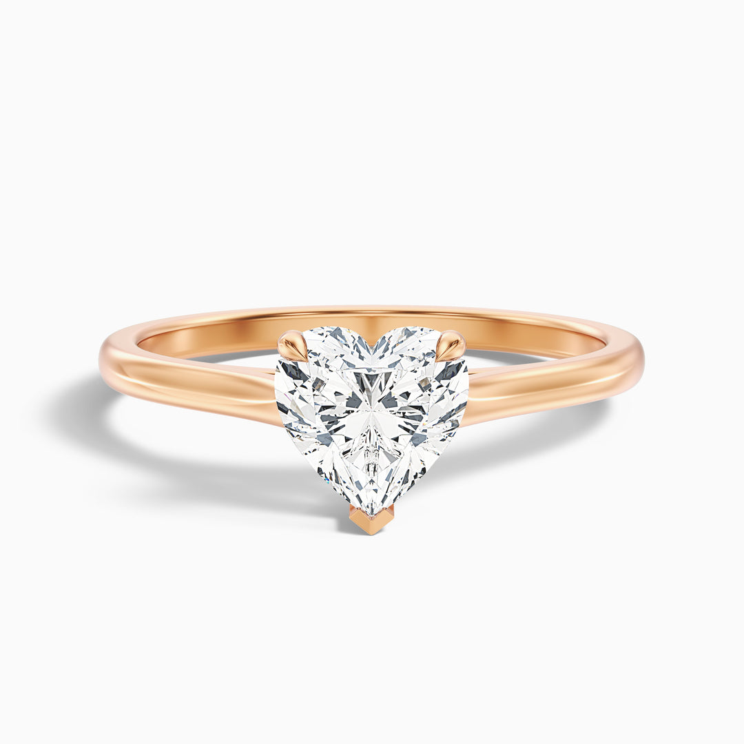 Sadie Heart Shaped Solitaire Lab Grown Diamond Ring