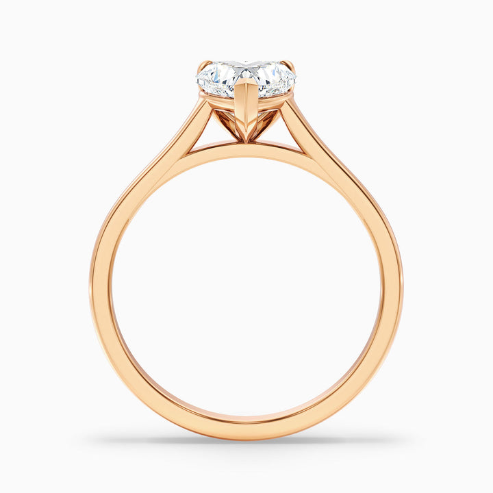 Sadie Heart Shaped Solitaire Lab Grown Diamond Ring