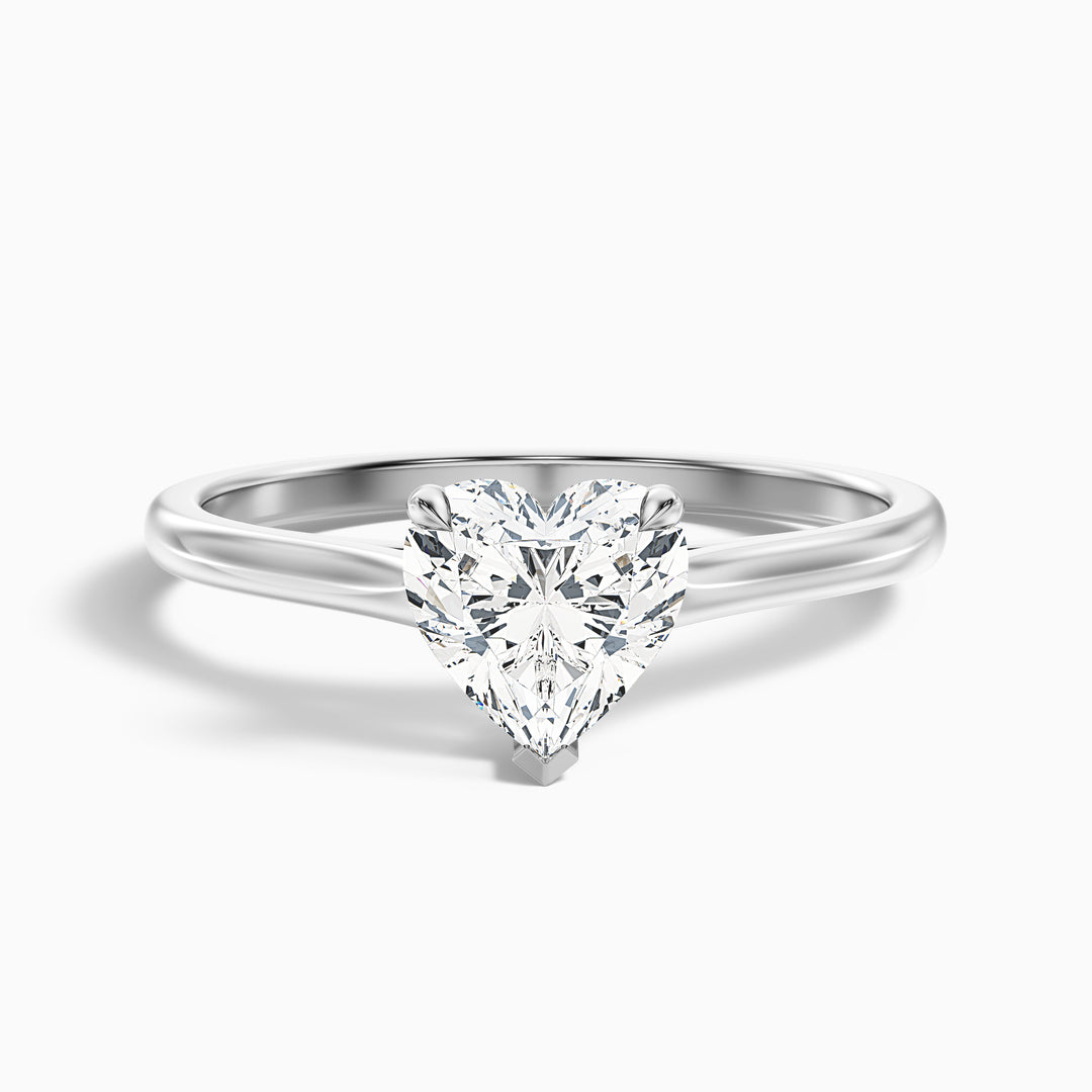 Sadie Heart Shaped Solitaire Lab Grown Diamond Ring