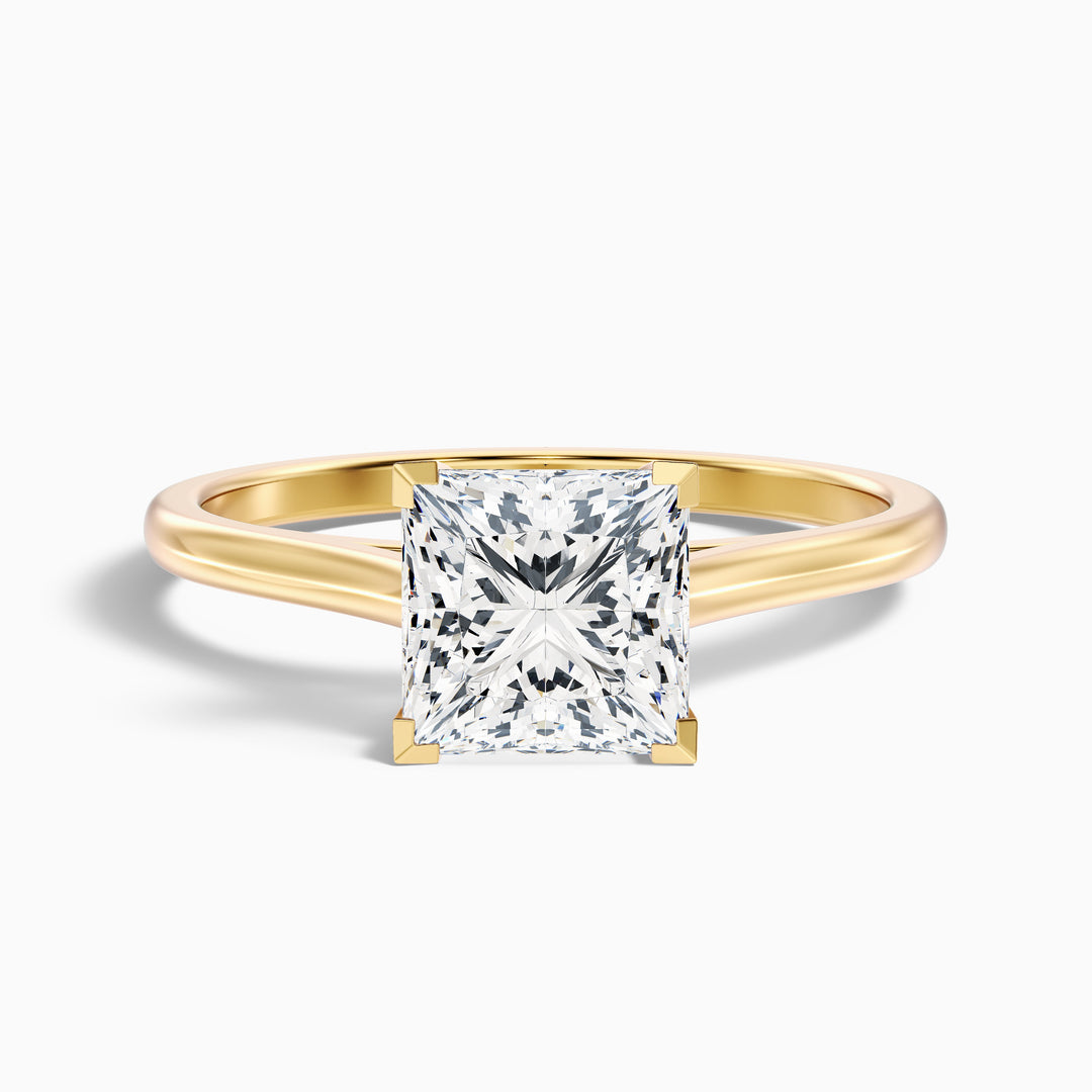 Ayla Princess Cut Solitaire Lab Grown Diamond Ring