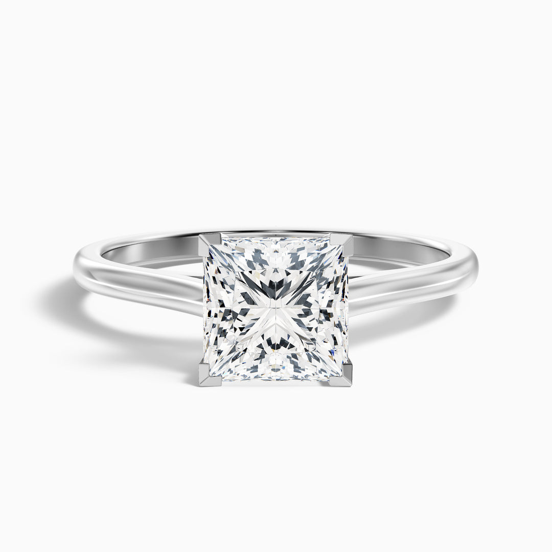 Ayla Princess Cut Solitaire Lab Grown Diamond Ring