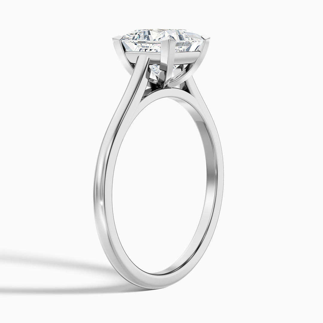Ayla Princess Cut Solitaire Lab Grown Diamond Ring