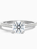 Adriana Round Side Stone Pave Lab Grown Diamond Ring