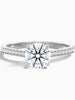 Aerin Round Side Stone Pave Lab Grown Diamond Ring