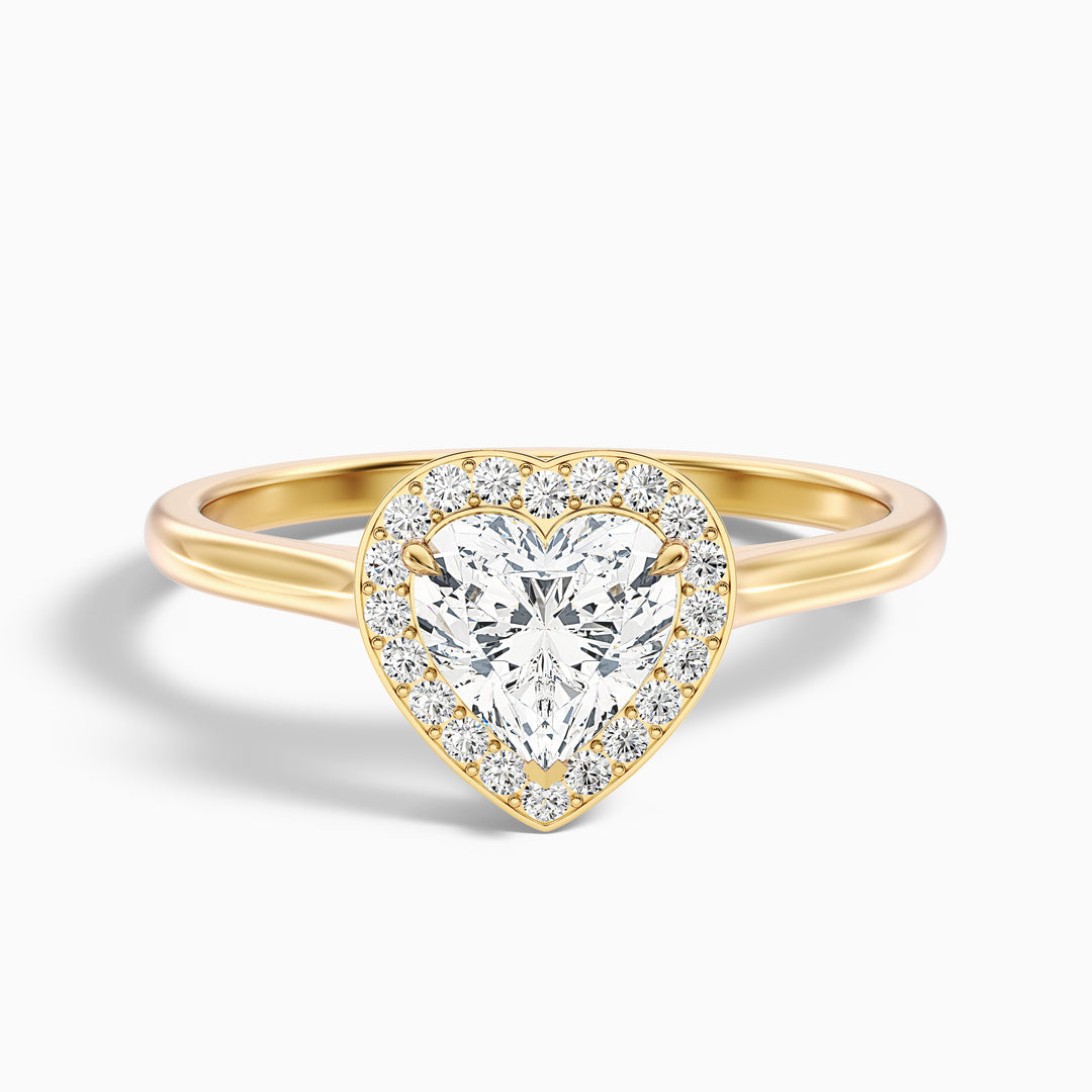 Juliette Heart Halo Lab Grown Diamond Ring