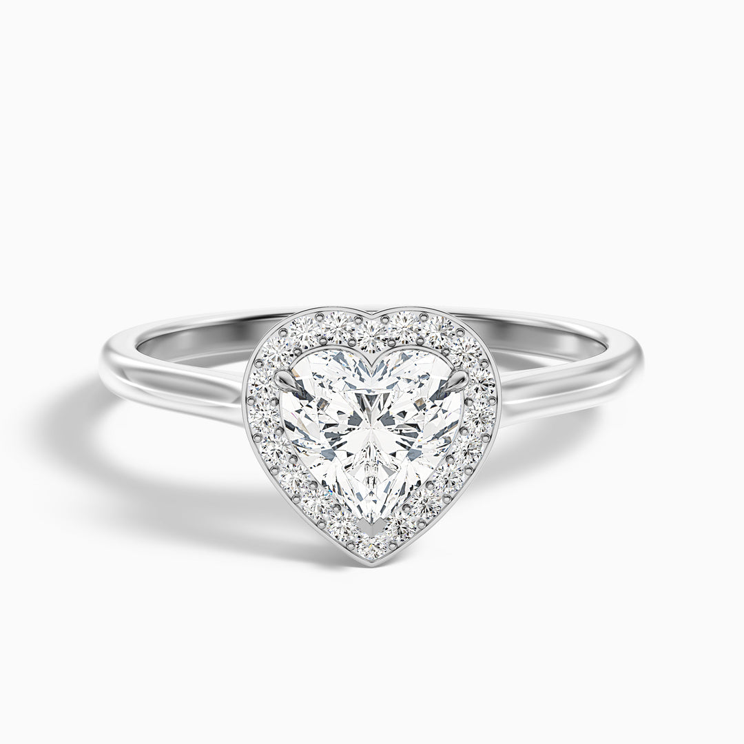 Juliette Heart Halo Lab Grown Diamond Ring