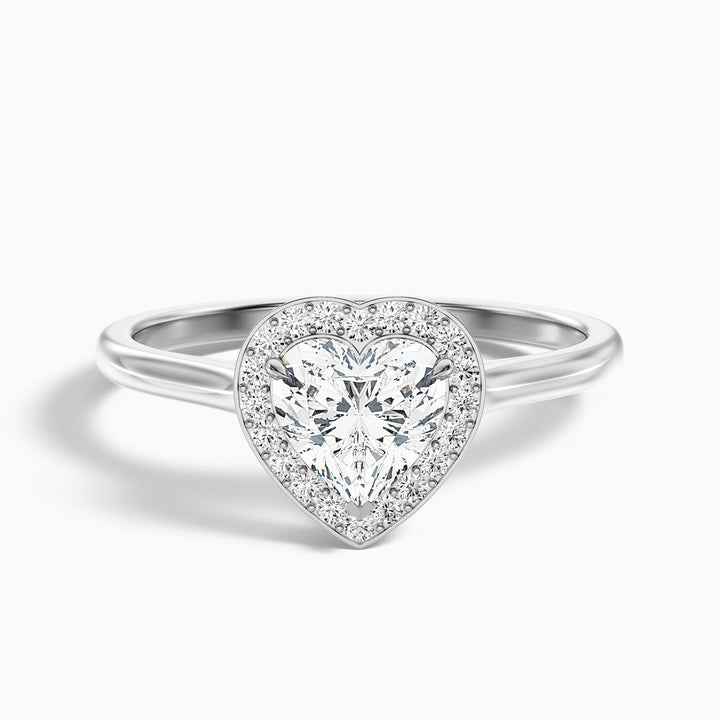 Juliette Heart Halo Lab Grown Diamond Ring