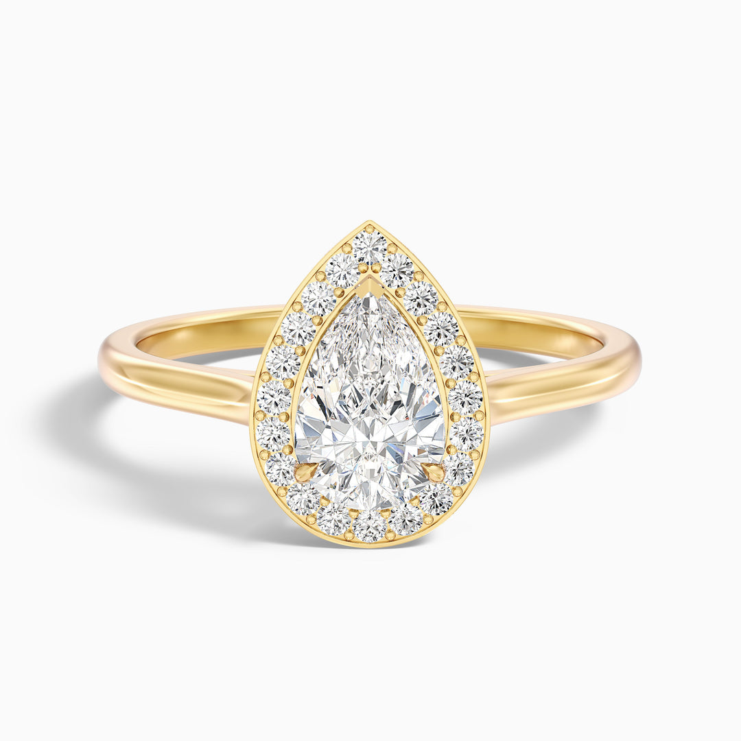 Ciara Pear Halo Lab Grown Diamond Ring