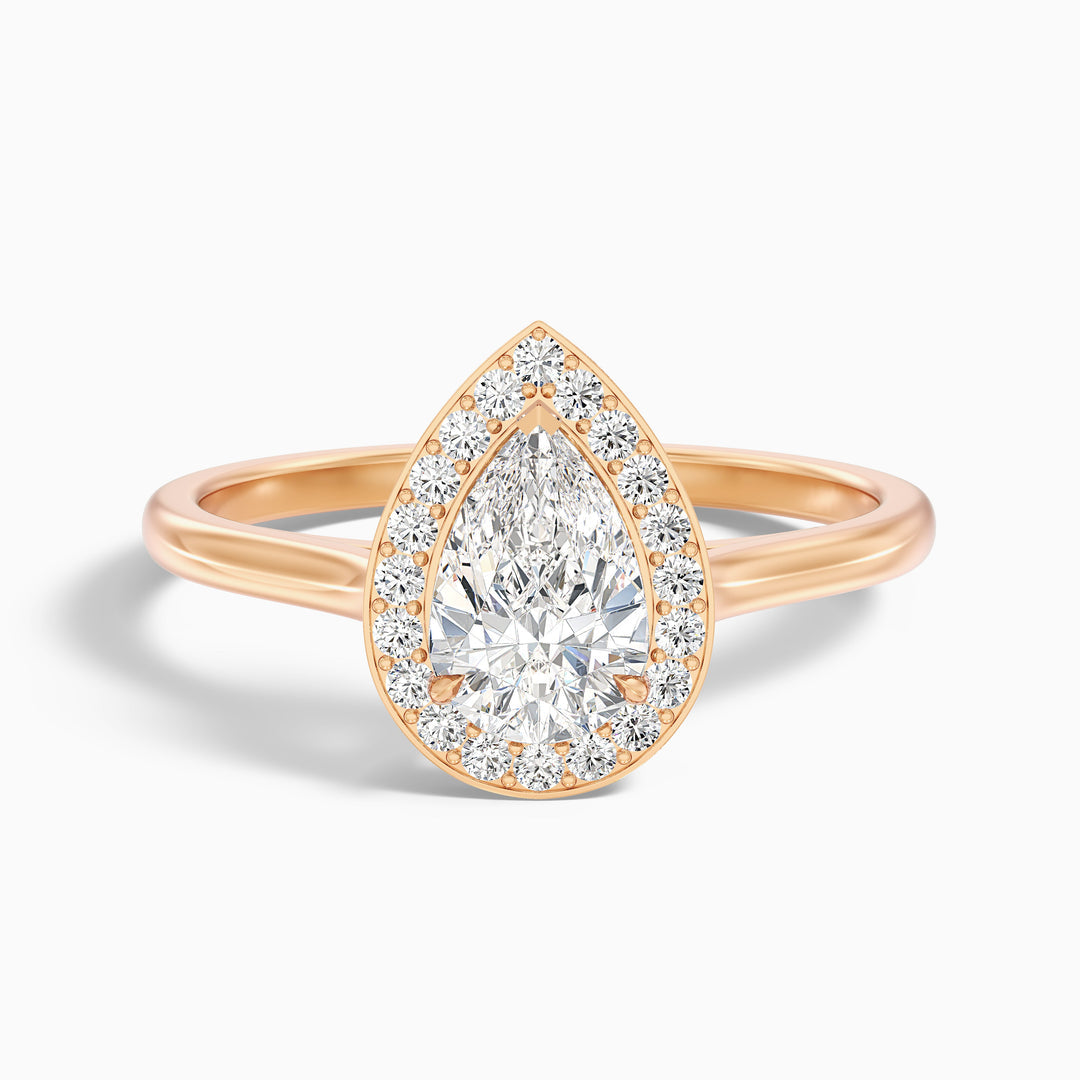 Ciara Pear Halo Lab Grown Diamond Ring