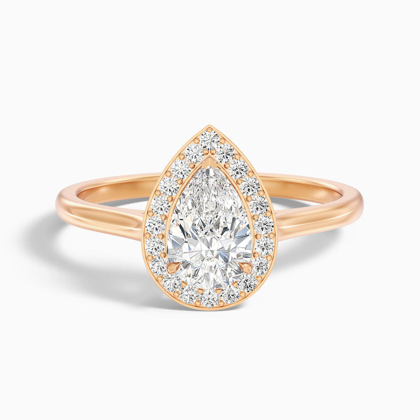 Ciara Pear Halo Lab Grown Diamond Ring