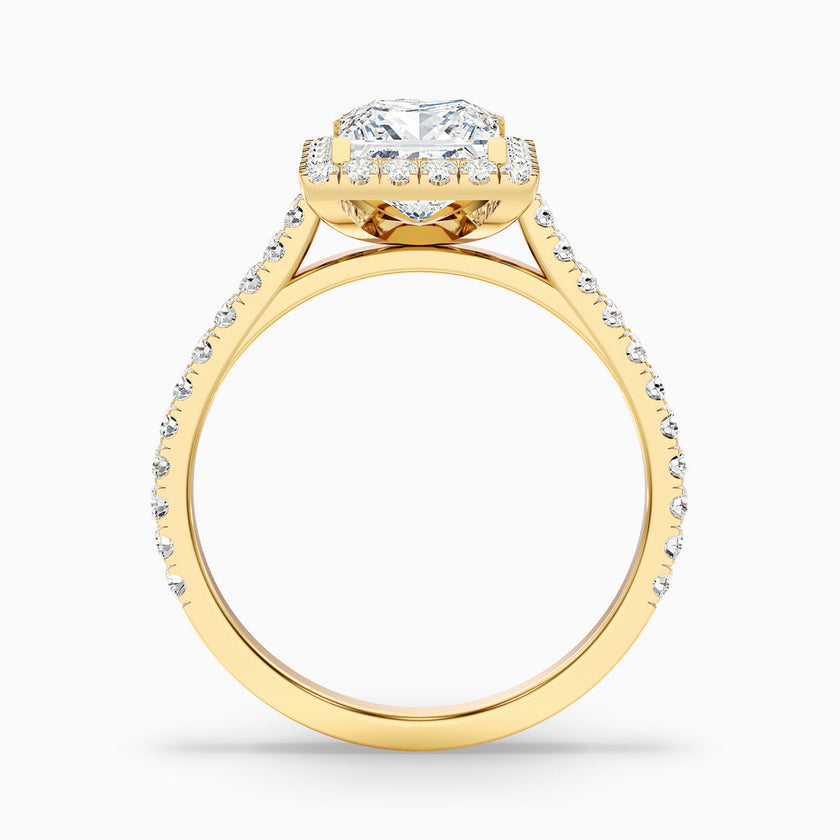 Eden Princess Halo Pave Lab Grown Diamond Ring