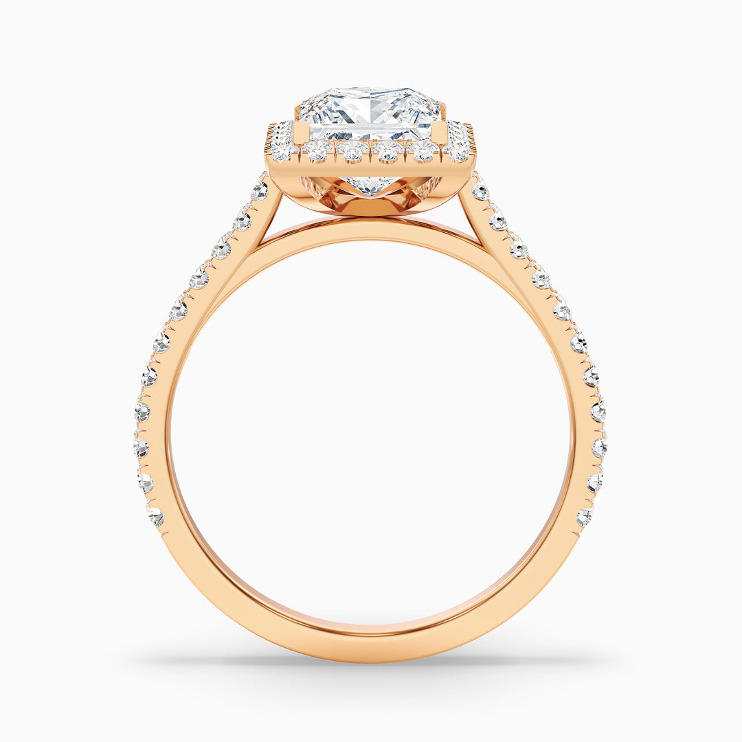 Eden Princess Halo Pave Lab Grown Diamond Ring