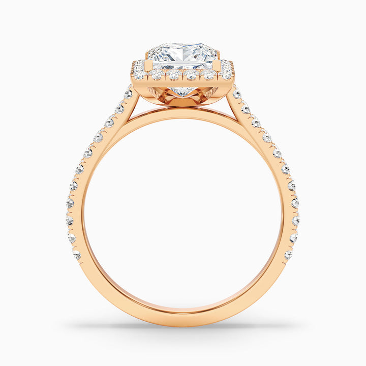 Eden Princess Halo Pave Lab Grown Diamond Ring