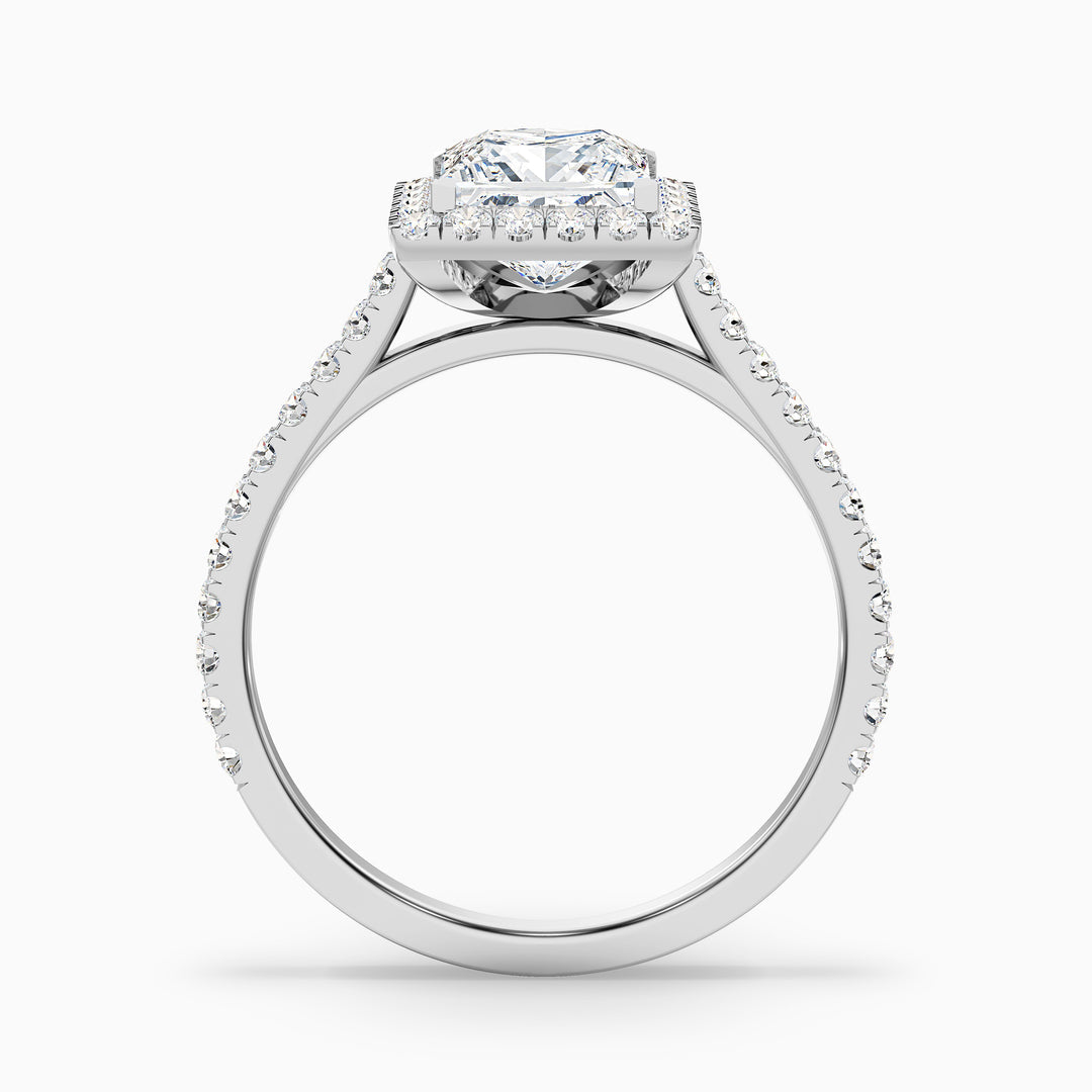 Eden Princess Halo Pave Lab Grown Diamond Ring