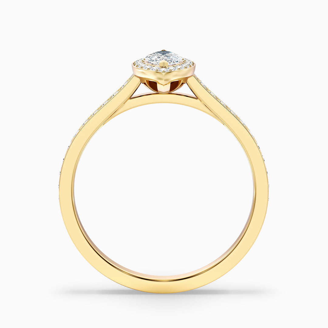 Isoke Marquise Halo Pave Lab Grown Diamond Ring