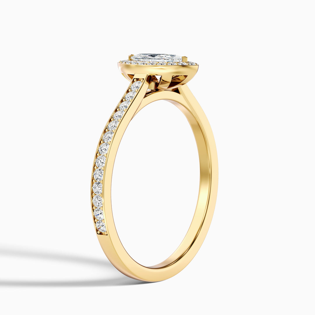 Isoke Marquise Halo Pave Lab Grown Diamond Ring