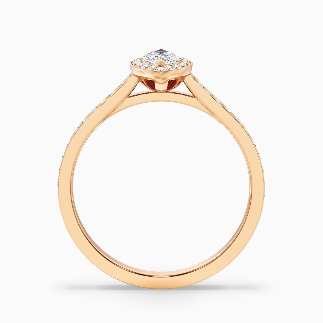 Isoke Marquise Halo Pave Lab Grown Diamond Ring