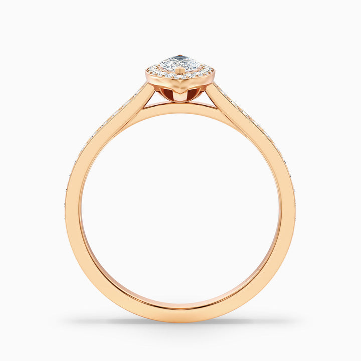 Isoke Marquise Halo Pave Lab Grown Diamond Ring