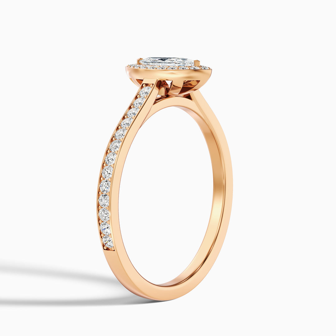 Isoke Marquise Halo Pave Lab Grown Diamond Ring