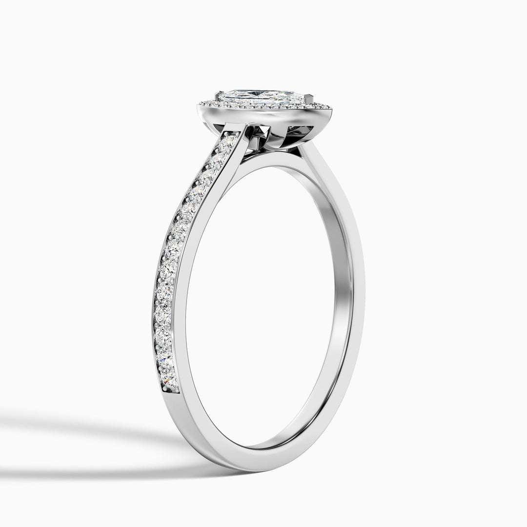 Isoke Marquise Halo Pave Lab Grown Diamond Ring