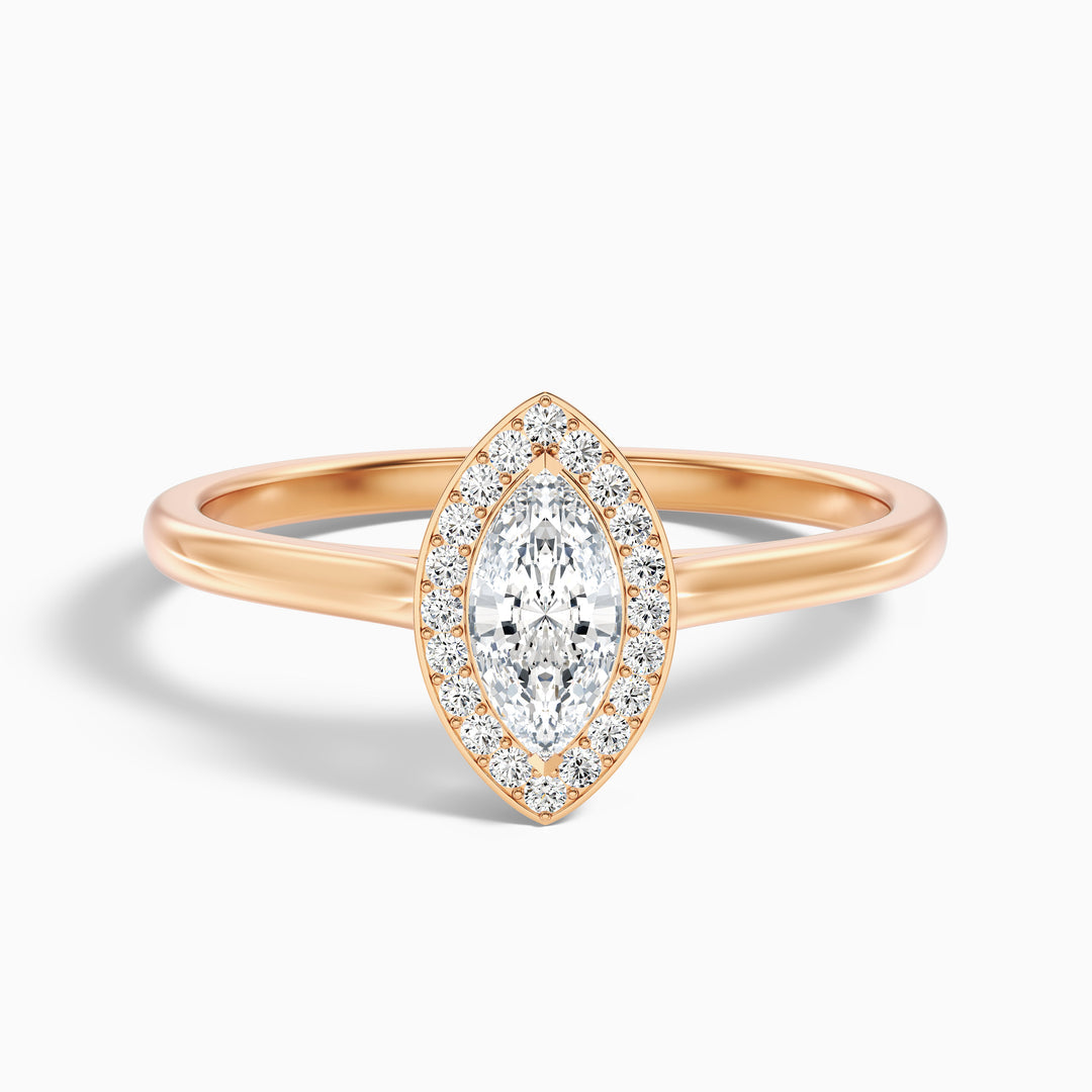 Nanami Marquise Halo Lab Grown Diamond Ring