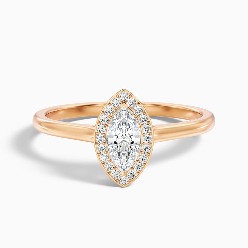 Nanami Marquise Halo Lab Grown Diamond Ring