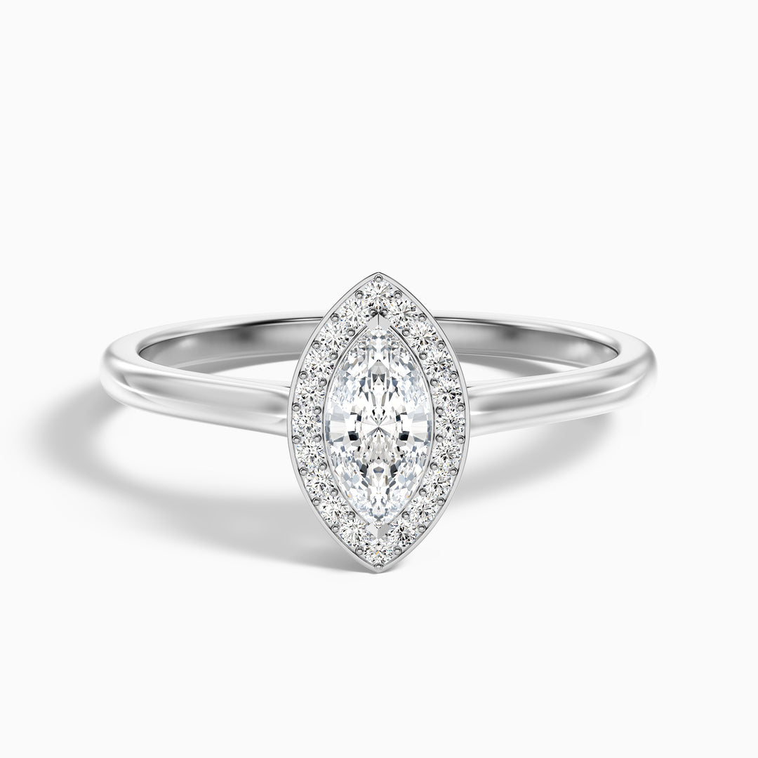 Nanami Marquise Halo Lab Grown Diamond Ring
