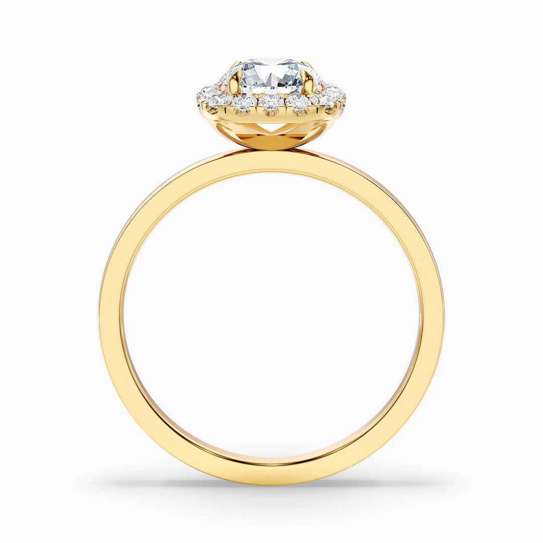 Sahana Round Cut Halo Lab Grown Diamond Ring