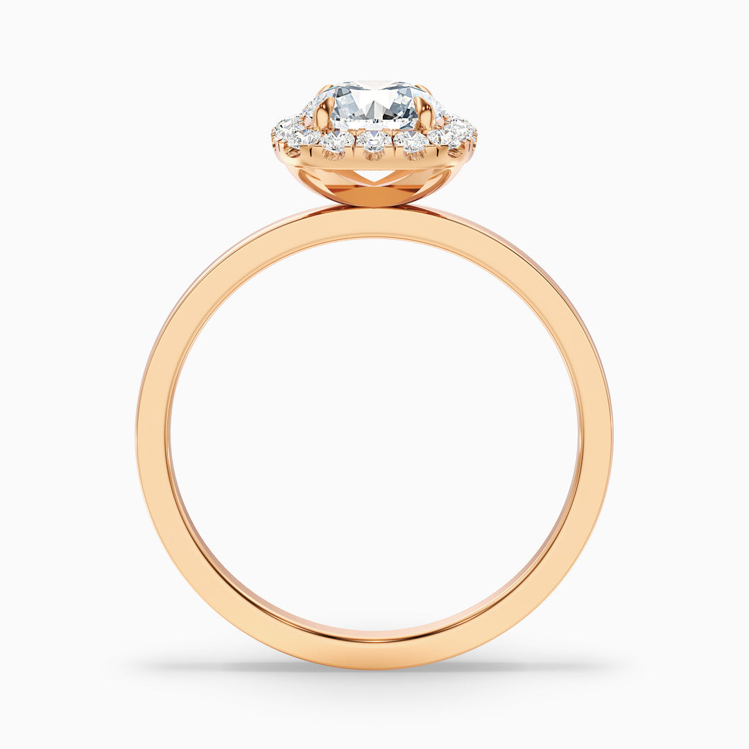 Sahana Round Cut Halo Lab Grown Diamond Ring