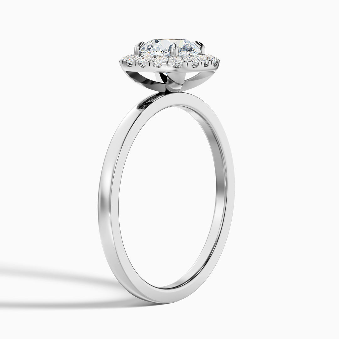 Sahana Round Cut Halo Lab Grown Diamond Ring
