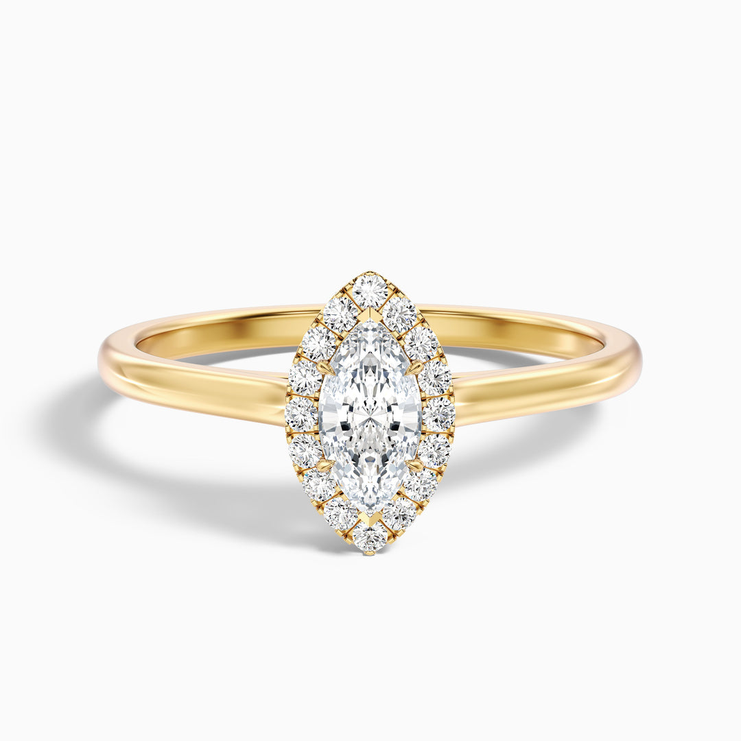 Arya Marquise Halo Lab Grown Diamond Ring