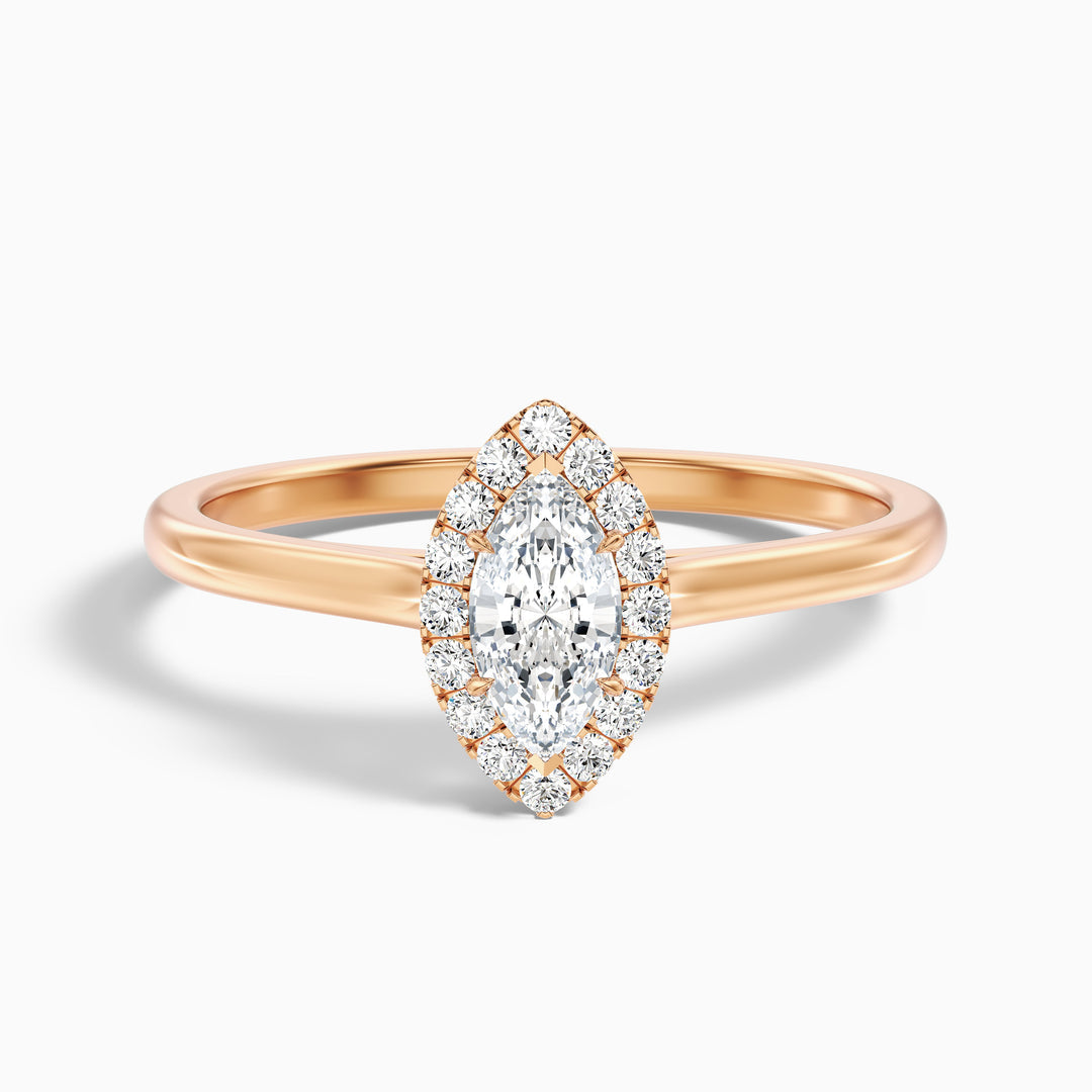 Arya Marquise Halo Lab Grown Diamond Ring