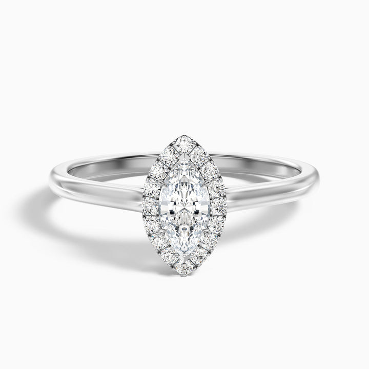 Arya Marquise Halo Lab Grown Diamond Ring