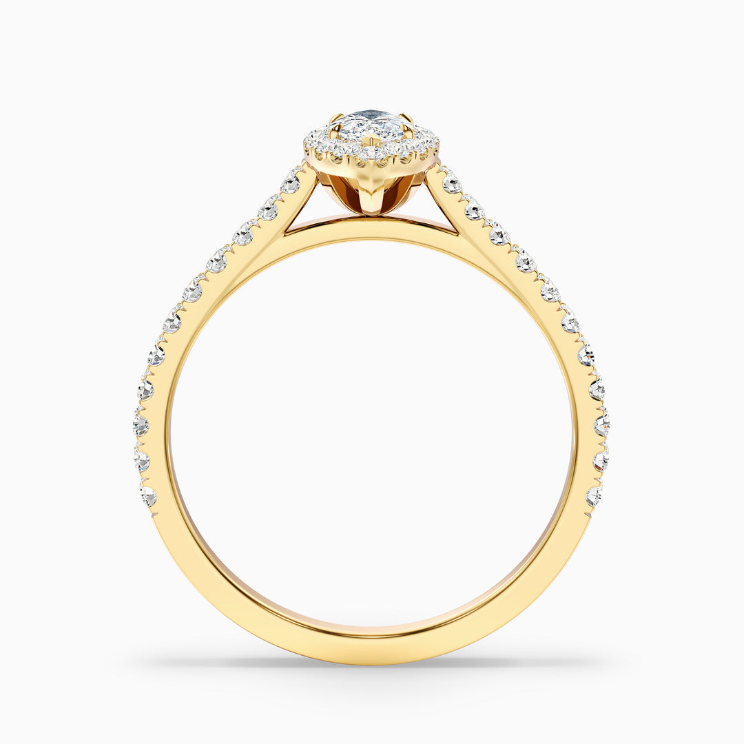 Lucia Marquise Halo Pave Lab Grown Diamond Ring