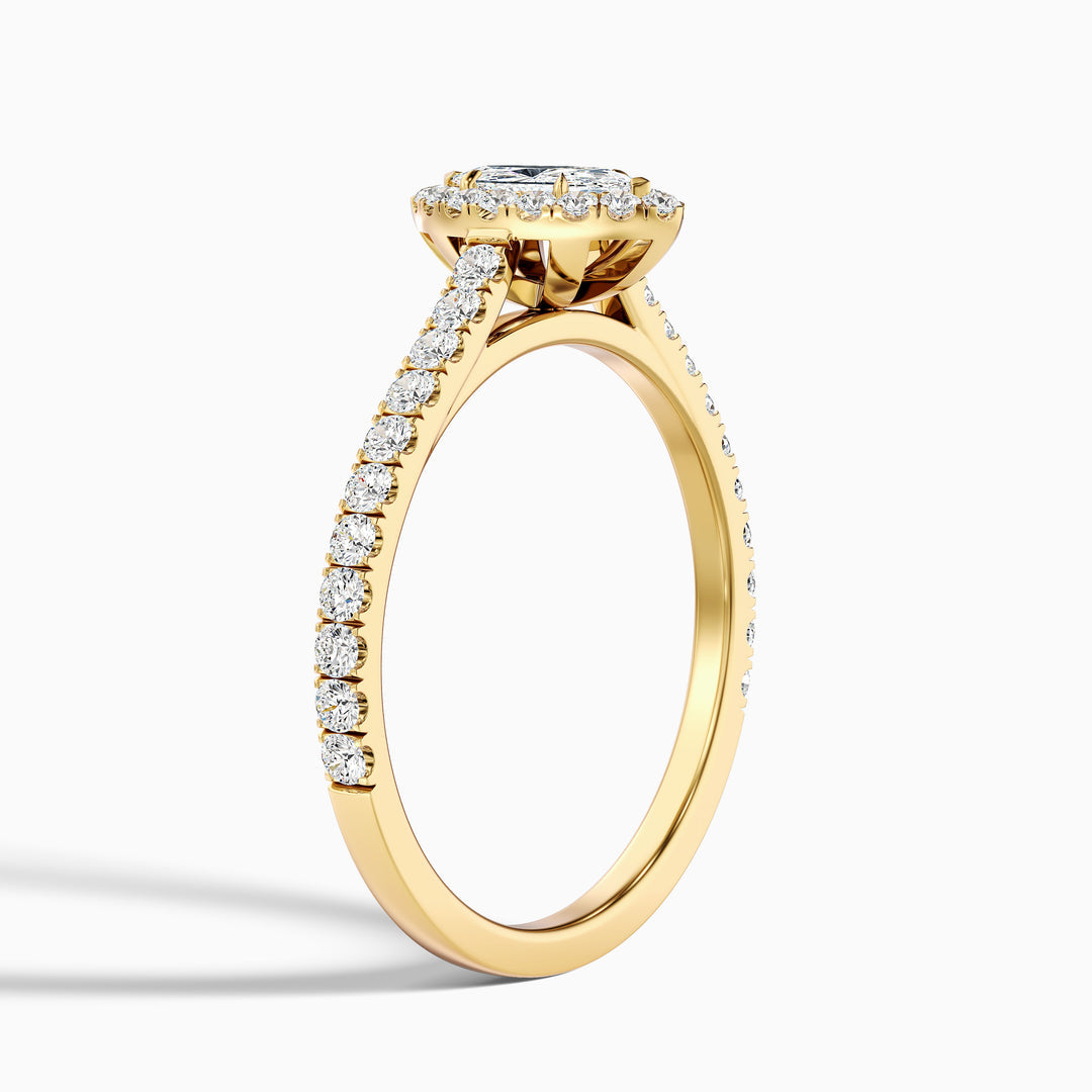 Lucia Marquise Halo Pave Lab Grown Diamond Ring