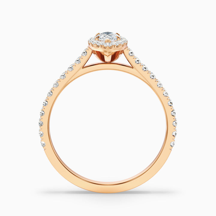 Lucia Marquise Halo Pave Lab Grown Diamond Ring